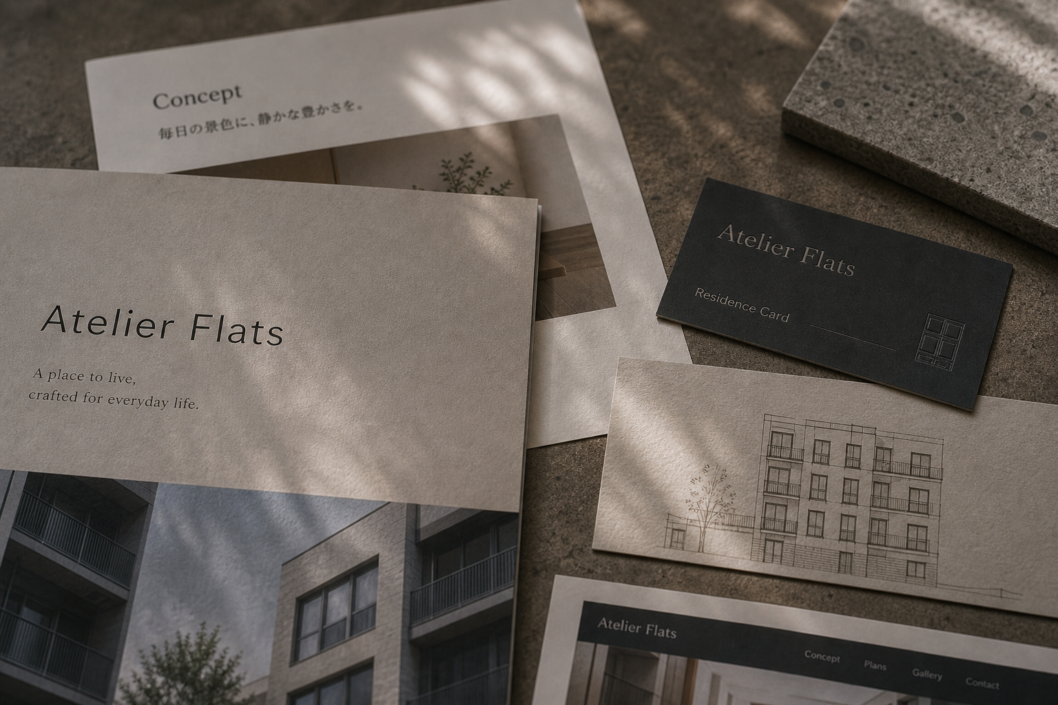 Atelier Flats 02 brochure residence card detail