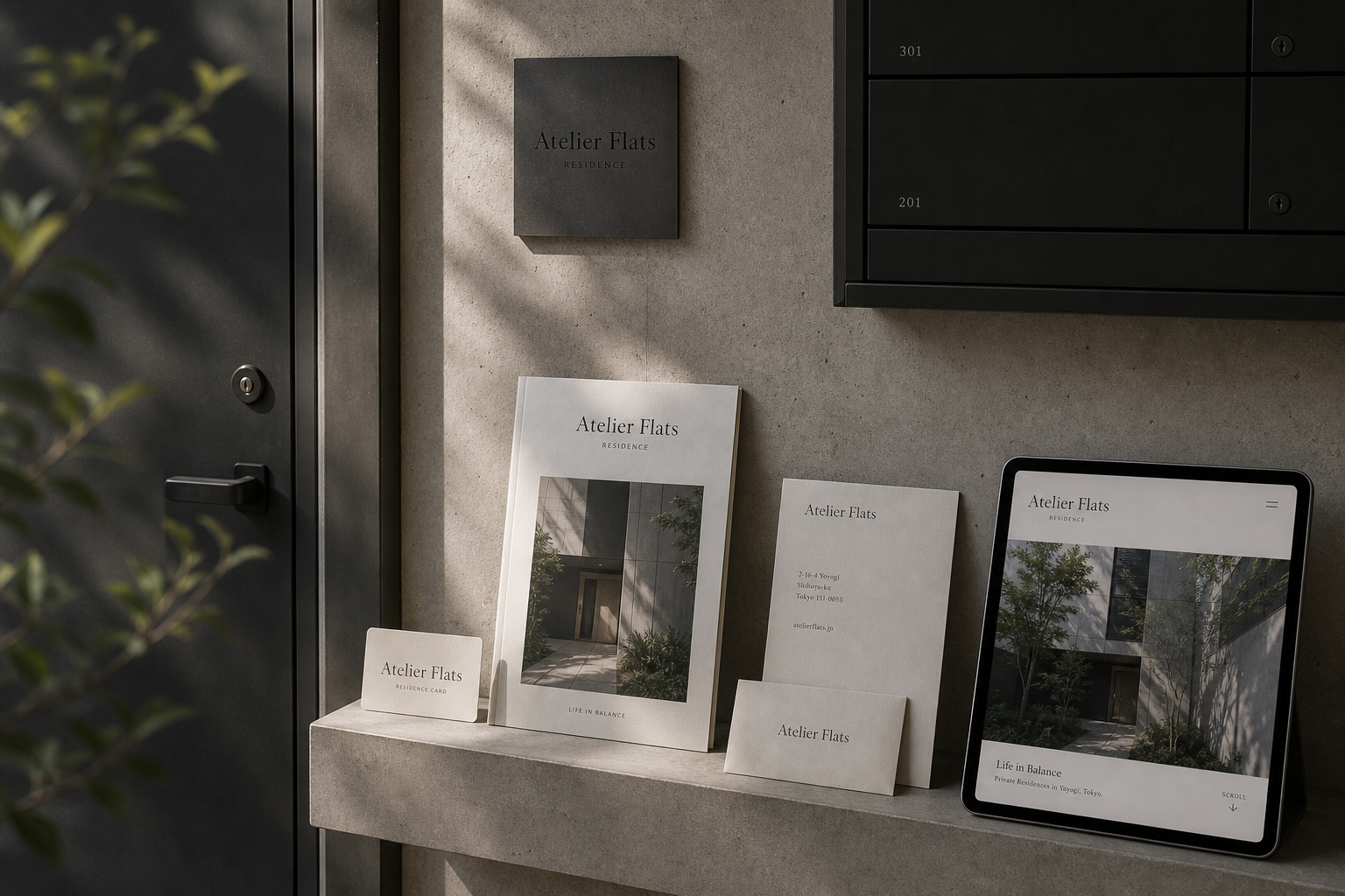 Atelier Flats 03 interior threshold web stationery