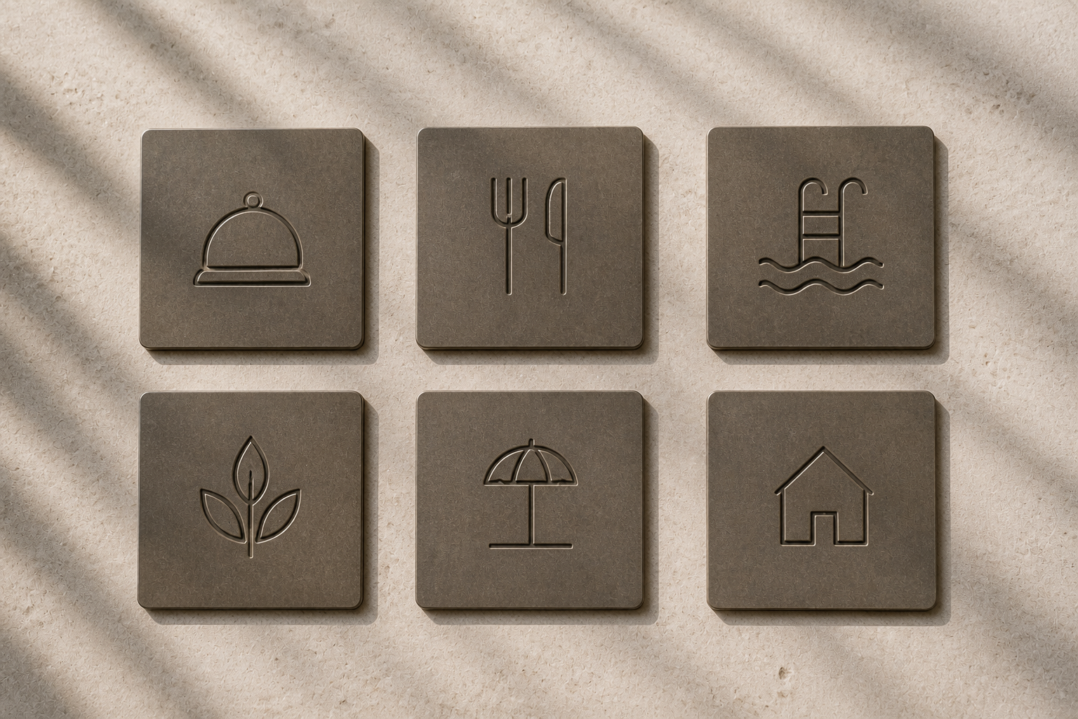 Aura Island Resort 08 icon plate material study