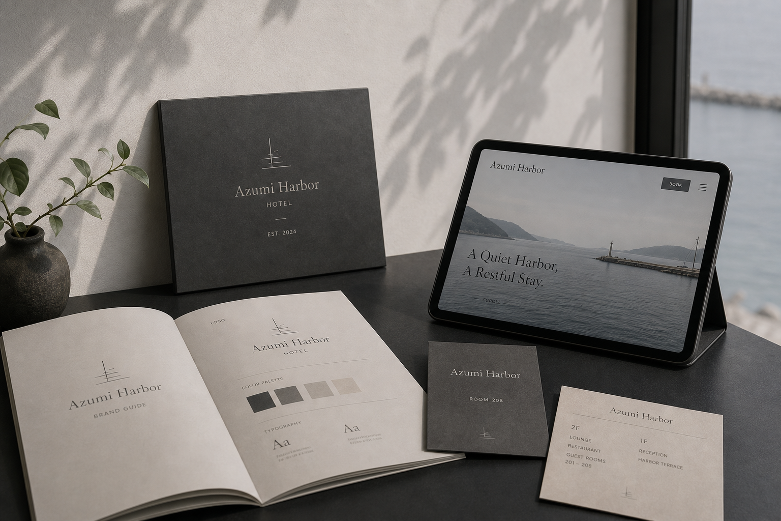 Azumi Harbor 03 sign plaque web collateral