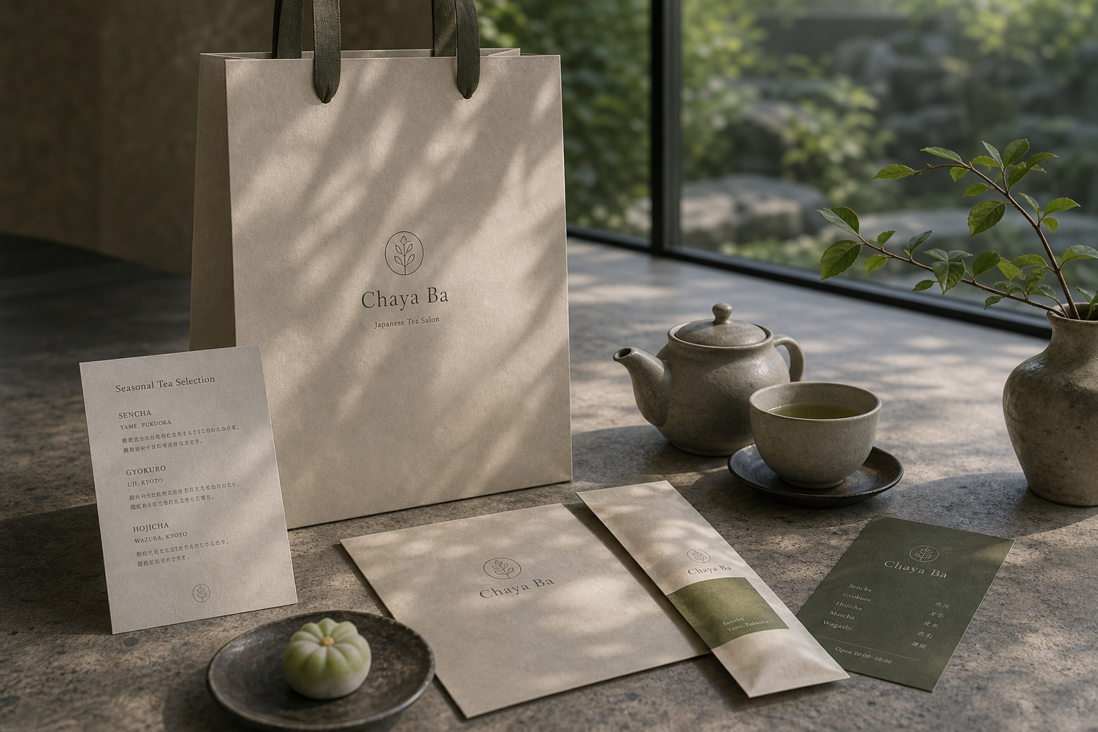 Chaya Ba 02 paper bag ceramic table