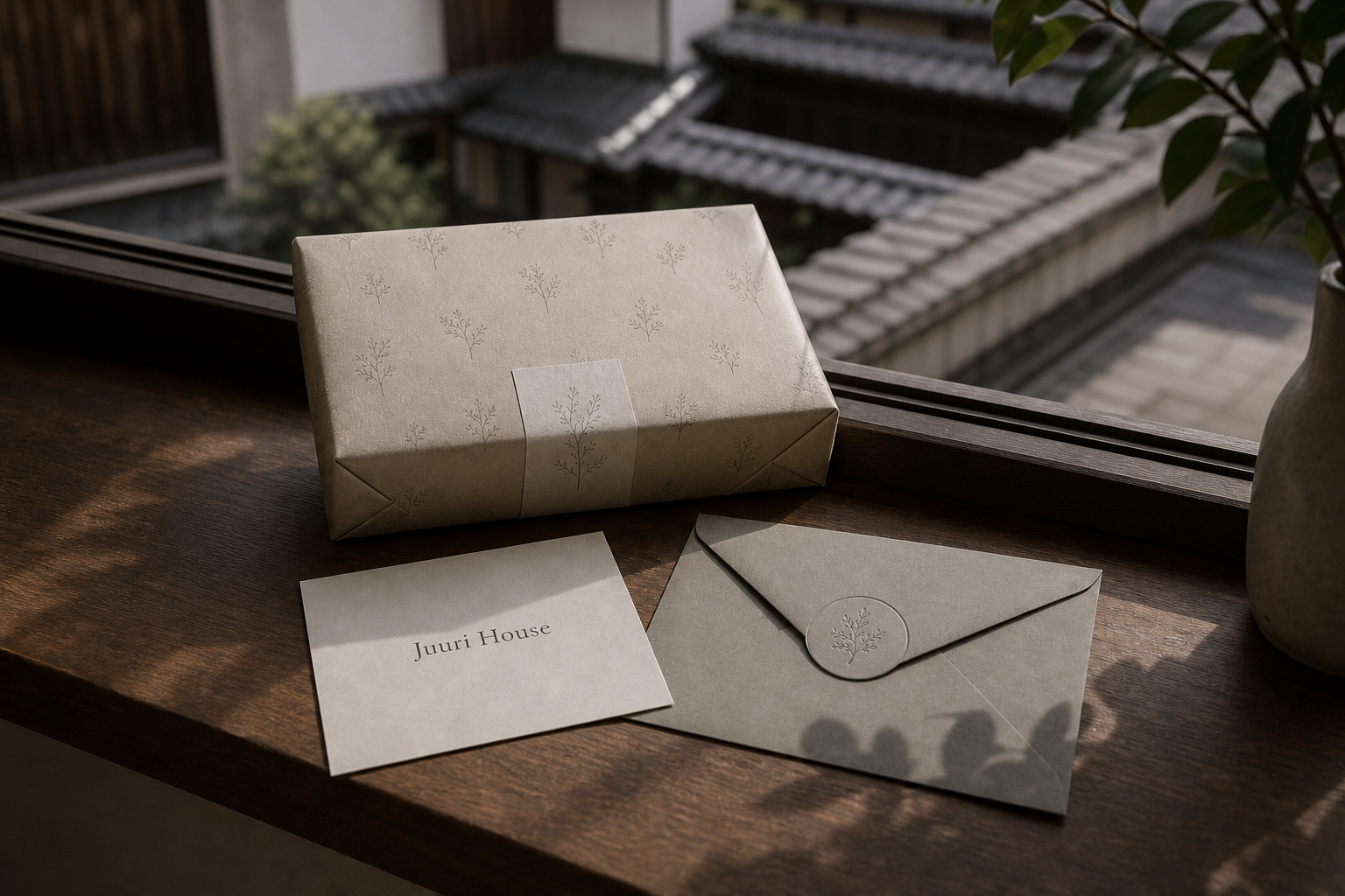 Juuri House 06 wrapping stationery table context