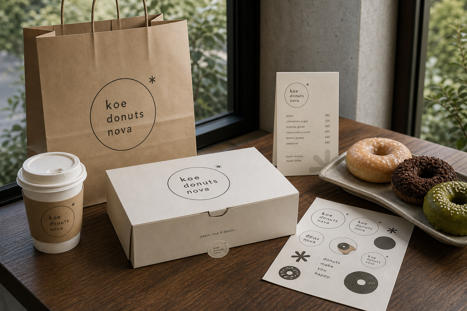 Koe Donuts Nova packaging food system