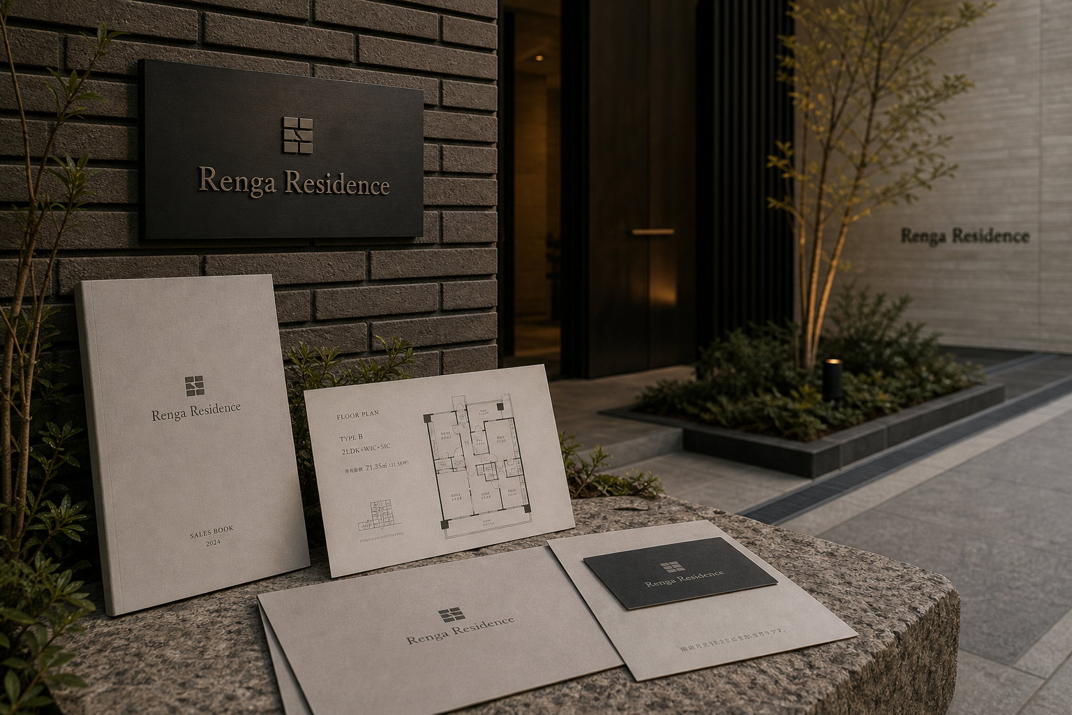 Renga Residence 03 building exterior sign plaque
