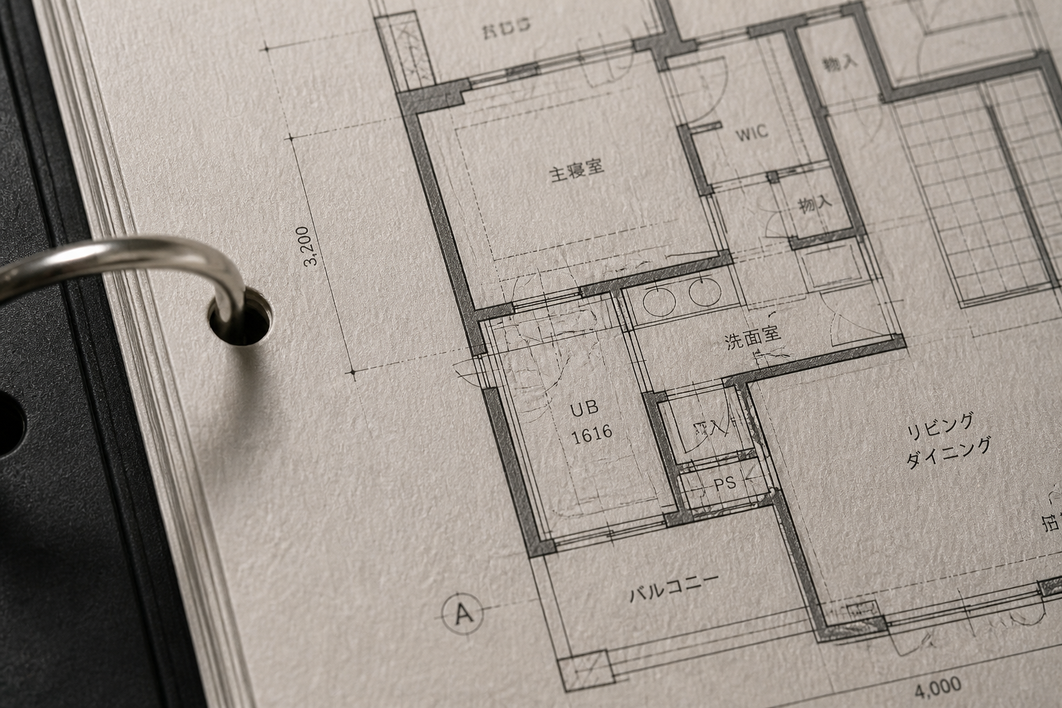 Renga Residence 07 floorplan paper binding macro