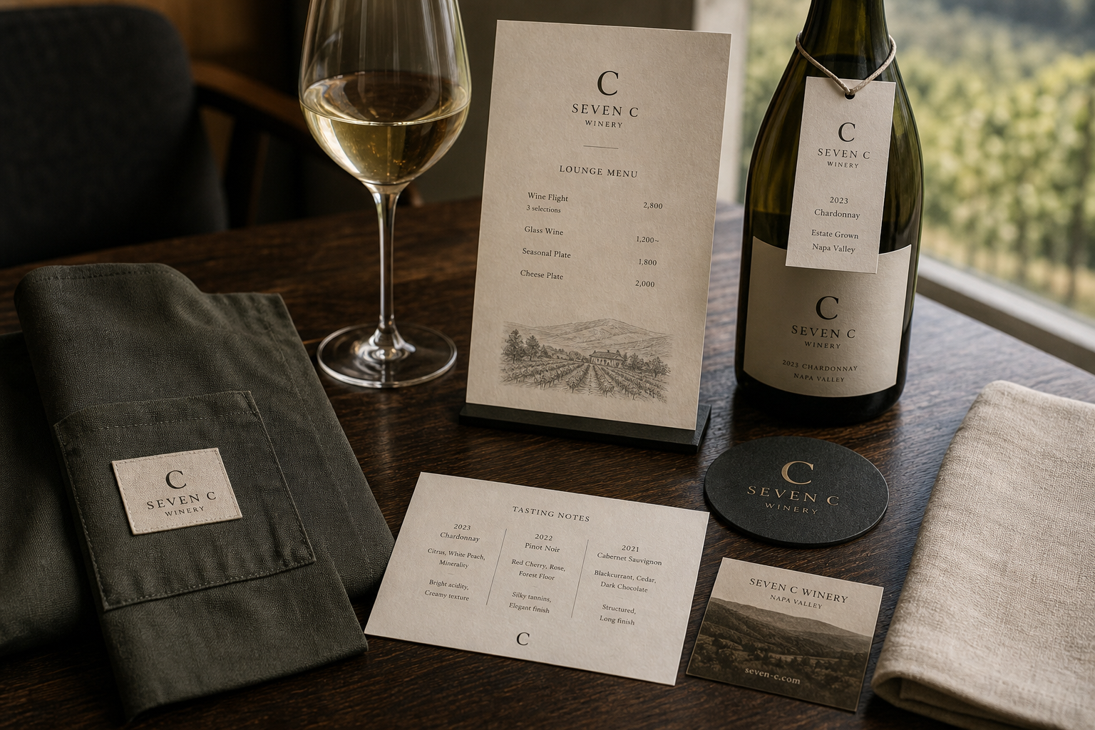 Seven C Winery 02 lounge item uniform tag