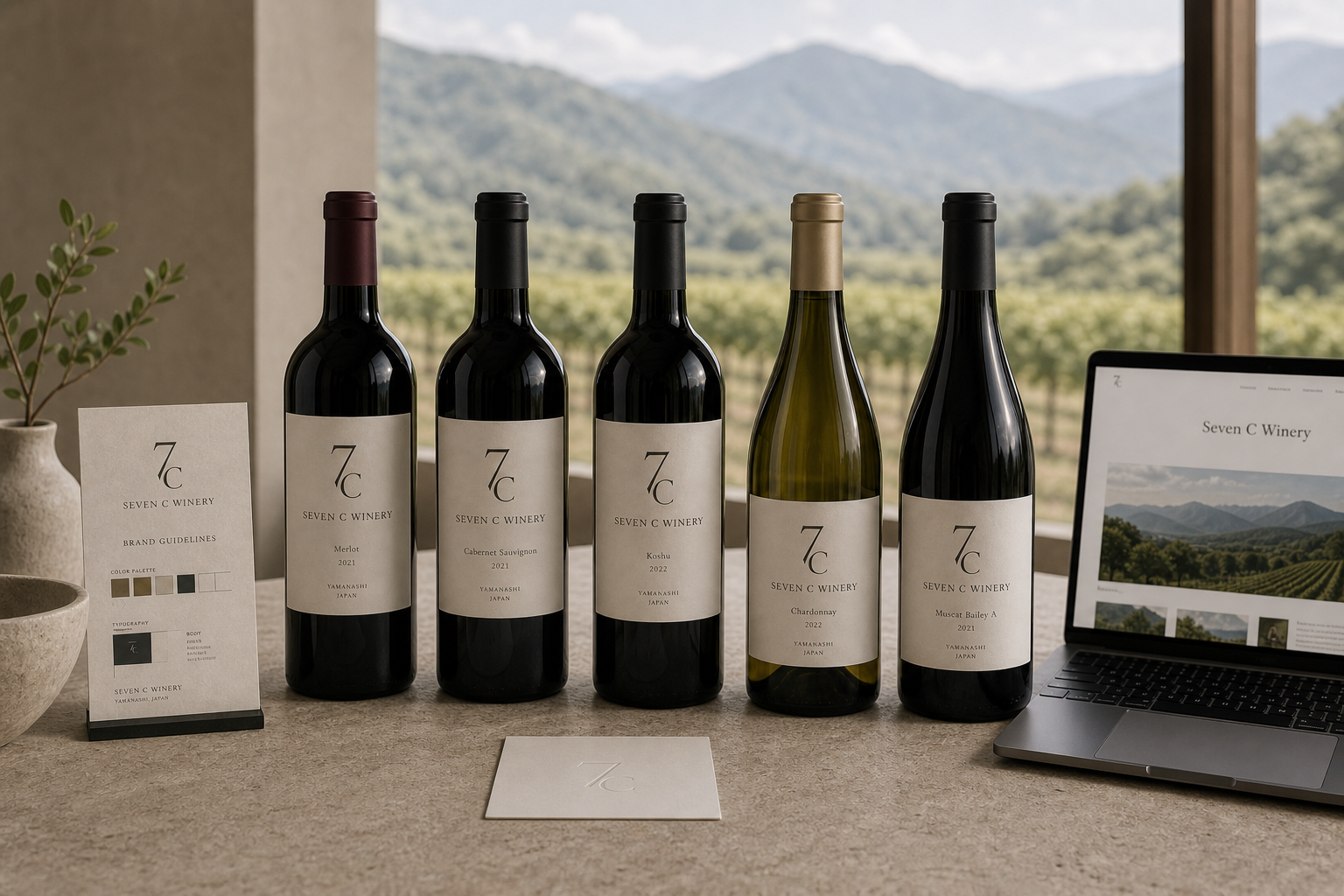 Seven C Winery 05 vineyard bottle family hero