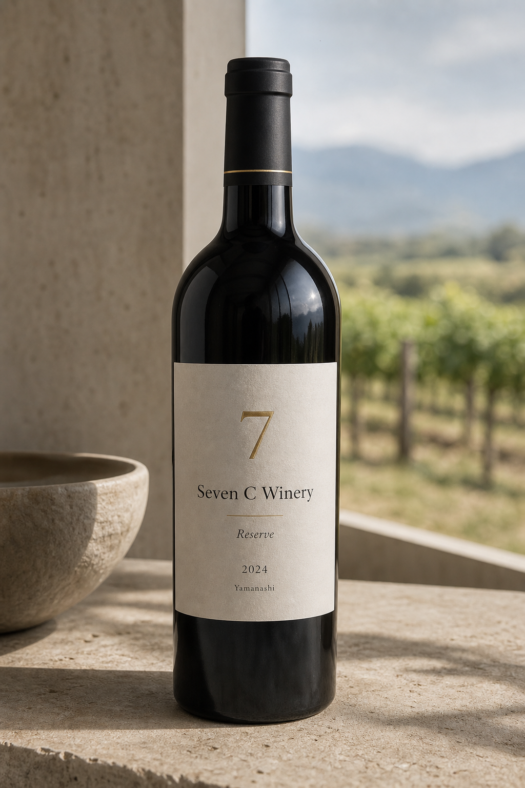 Seven C Winery reserve bottle