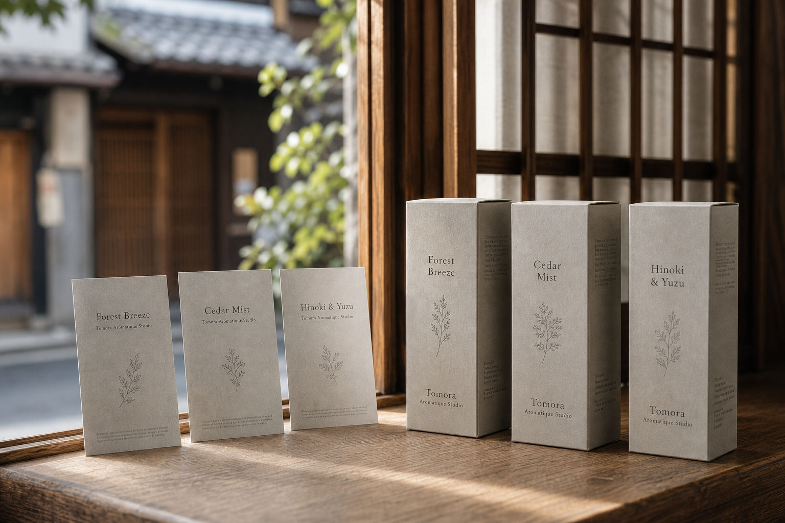 Tomora Aromatique Studio 08 scent card package system