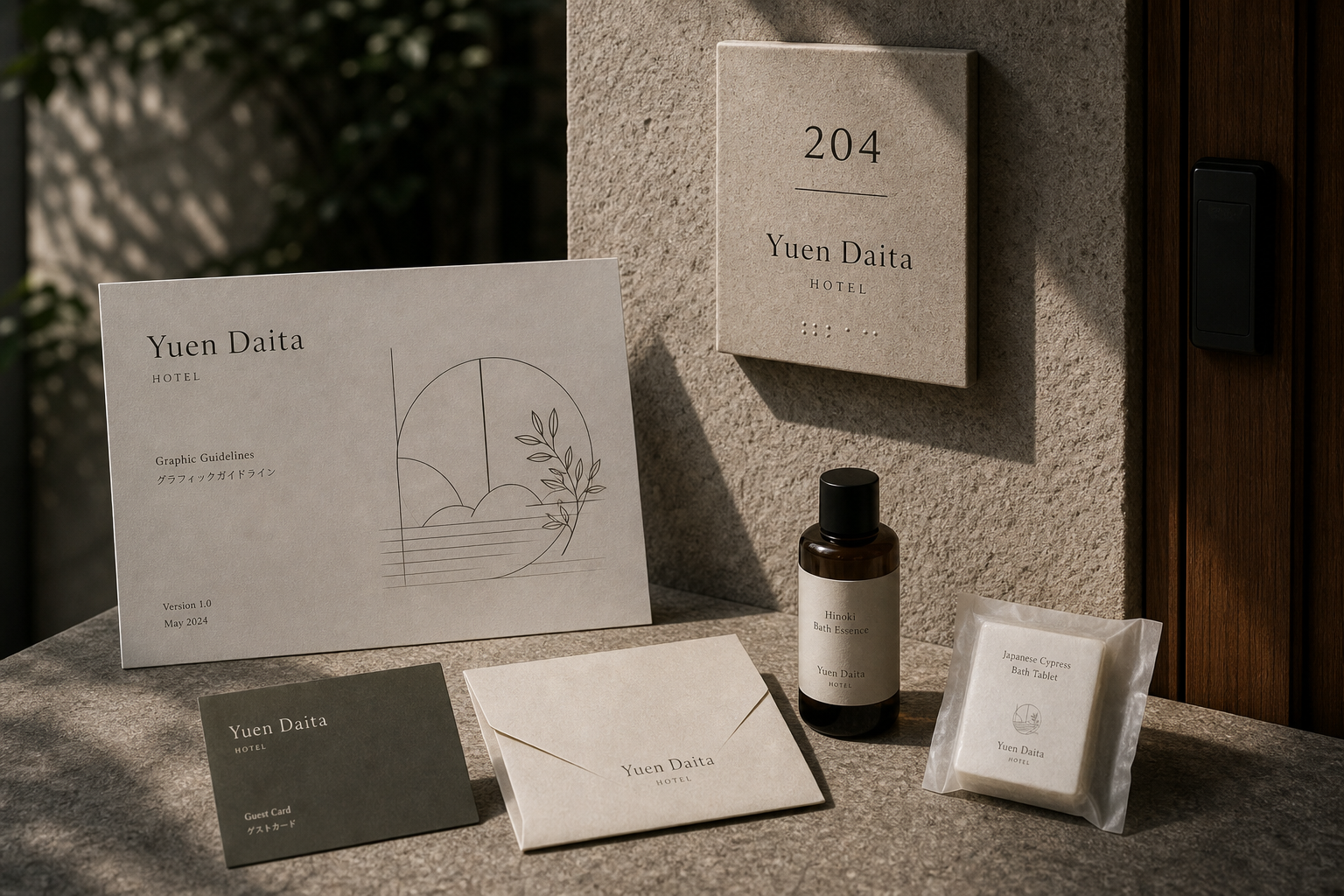 Yuen Daita hotel sign bath system